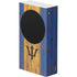 Barbados Flag Dark Wood Xbox Series S Console Skin