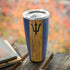 Barbados Flag Dark Wood Yeti 20oz Tumbler Skin