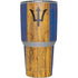 Barbados Flag Dark Wood Yeti 30oz Rambler Tumbler Skin