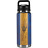 Barbados Flag Dark Wood YETI Rambler 26oz Bottle Skin