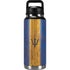 Barbados Flag Dark Wood YETI Rambler 36oz Bottle Skin