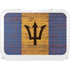 Barbados Flag Dark Wood YETI Tundra 35 Hard Cooler Skin