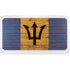 Barbados Flag Dark Wood YETI Tundra 65 Hard Cooler Skin