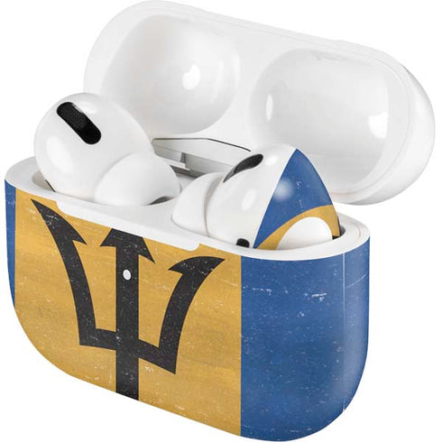 Barbados Flag Distressed Apple AirPods Pro Skin