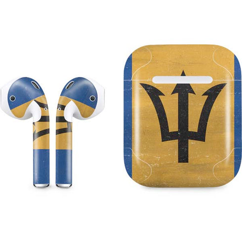 Barbados Flag Distressed Apple AirPods Skin