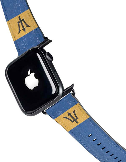 Barbados Flag Distressed Apple Watch Band 38-40mm