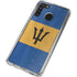 Barbados Flag Distressed Galaxy A21 Clear Case