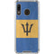Barbados Flag Distressed Galaxy A30 Clear Case