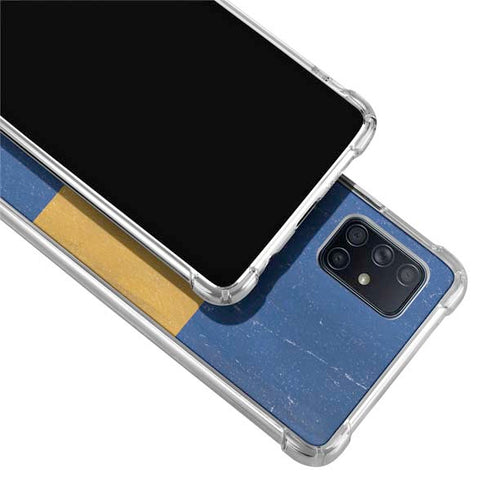 Barbados Flag Distressed Galaxy A51 5G Clear Case