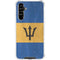 Barbados Flag Distressed Galaxy A54 5G Clear Case