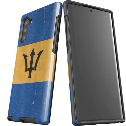 Barbados Flag Distressed Galaxy Note 10 Pro Case