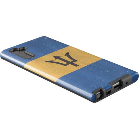 Barbados Flag Distressed Galaxy Note 10 Pro Case
