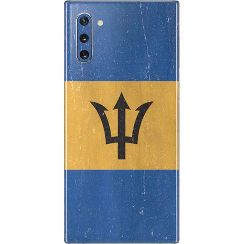 Barbados Flag Distressed Galaxy Note 10 Skin