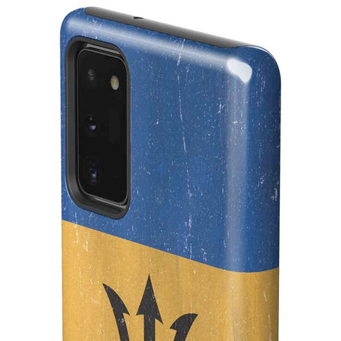 Barbados Flag Distressed Galaxy Note20 5G Pro Case