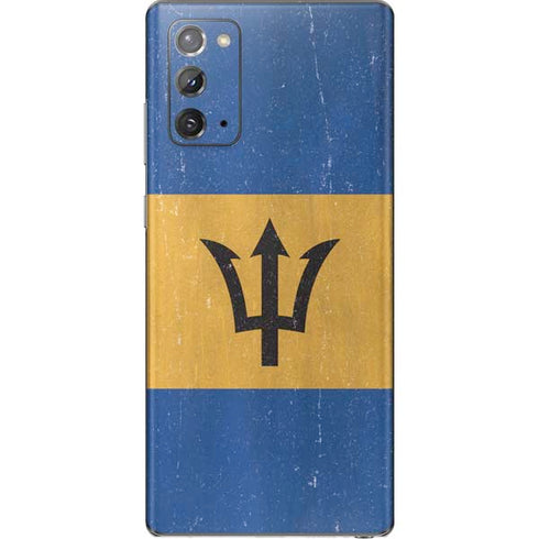 Barbados Flag Distressed Galaxy Note20 5G Skin