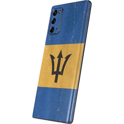 Barbados Flag Distressed Galaxy Note20 5G Skin