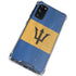 Barbados Flag Distressed Galaxy S20 FE Clear Case