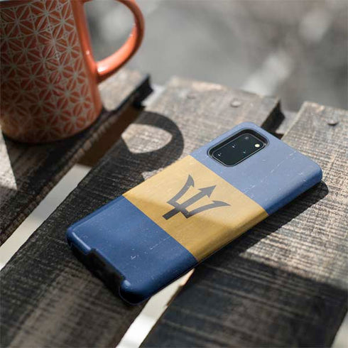 Barbados Flag Distressed Galaxy S20 Plus Pro Case