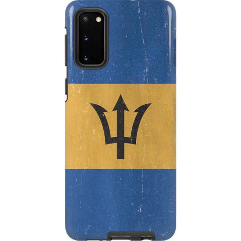 Barbados Flag Distressed Galaxy S20 Pro Case
