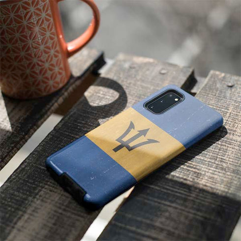 Barbados Flag Distressed Galaxy S20 Pro Case