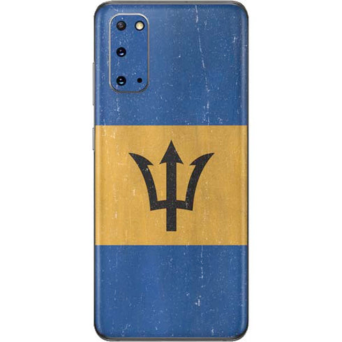 Barbados Flag Distressed Galaxy S20 Skin