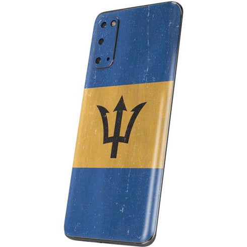 Barbados Flag Distressed Galaxy S20 Skin