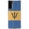 Barbados Flag Distressed Galaxy S21 FE Clear Case