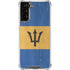 Barbados Flag Distressed Galaxy S21 FE Clear Case