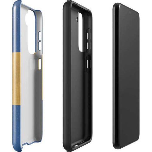 Barbados Flag Distressed Galaxy S22 Plus Pro Case