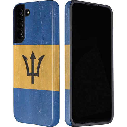 Barbados Flag Distressed Galaxy S22 Plus Pro Case