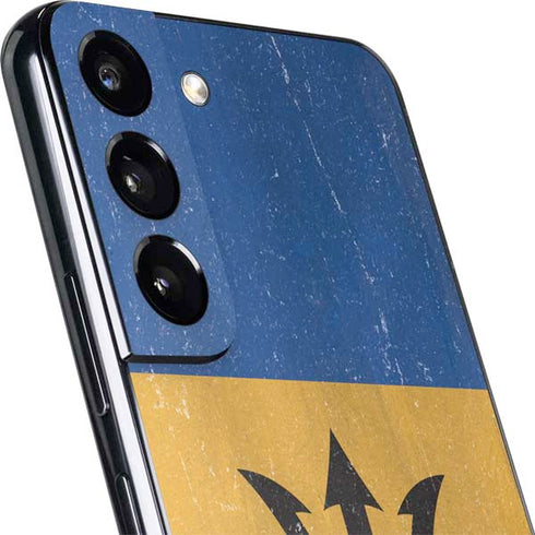 Barbados Flag Distressed Galaxy S22 Plus Skin