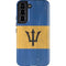 Barbados Flag Distressed Galaxy S22 Pro Case