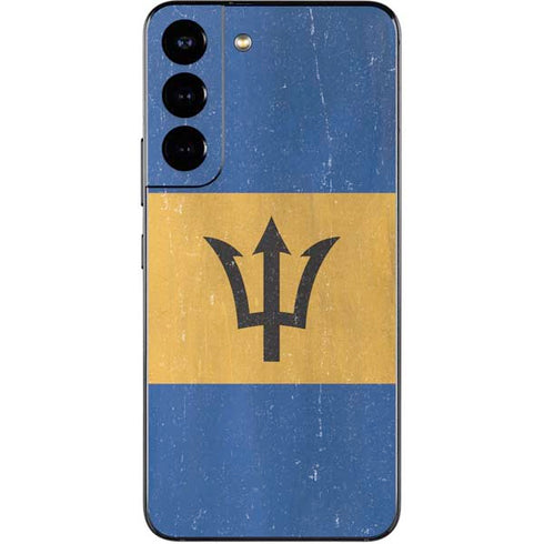 Barbados Flag Distressed Galaxy S22 Skin