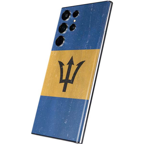 Barbados Flag Distressed Galaxy S22 Ultra Skin