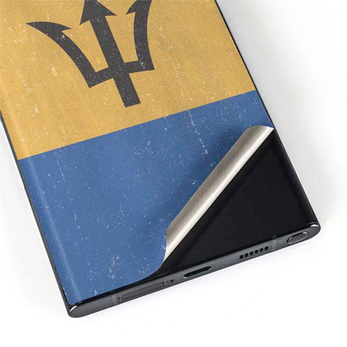 Barbados Flag Distressed Galaxy S22 Ultra Skin