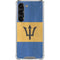 Barbados Flag Distressed Galaxy S23 Clear Case
