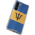 Barbados Flag Distressed Galaxy S23 Clear Case