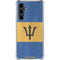 Barbados Flag Distressed Galaxy S23 FE Clear Case
