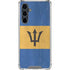 Barbados Flag Distressed Galaxy S23 FE Clear Case