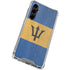 Barbados Flag Distressed Galaxy S23 FE Clear Case