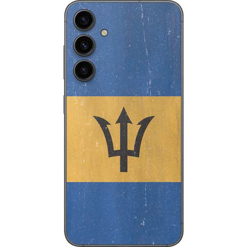 Barbados Flag Distressed Galaxy S23 FE Skin