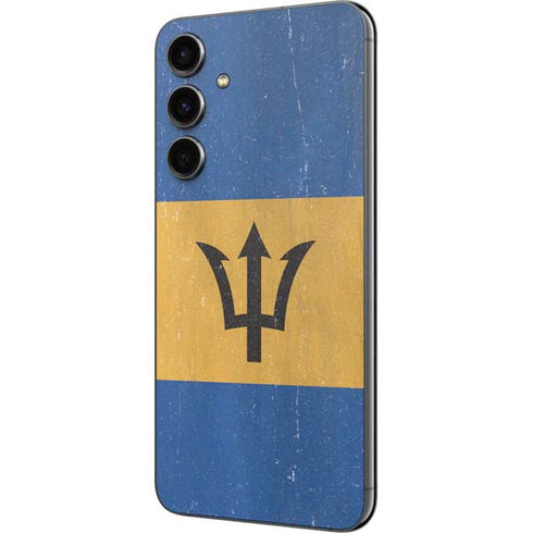 Barbados Flag Distressed Galaxy S23 FE Skin