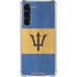 Barbados Flag Distressed Galaxy S23 Plus Clear Case