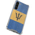 Barbados Flag Distressed Galaxy S23 Plus Clear Case