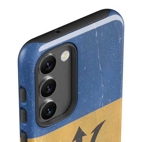 Barbados Flag Distressed Galaxy S23 Plus Pro Case
