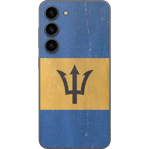 Barbados Flag Distressed Galaxy S23 Skin