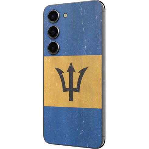 Barbados Flag Distressed Galaxy S23 Skin