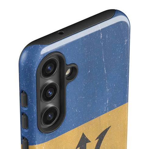 Barbados Flag Distressed Galaxy S24 Impact Case