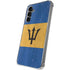 Barbados Flag Distressed Galaxy S24 Plus Clear Case
