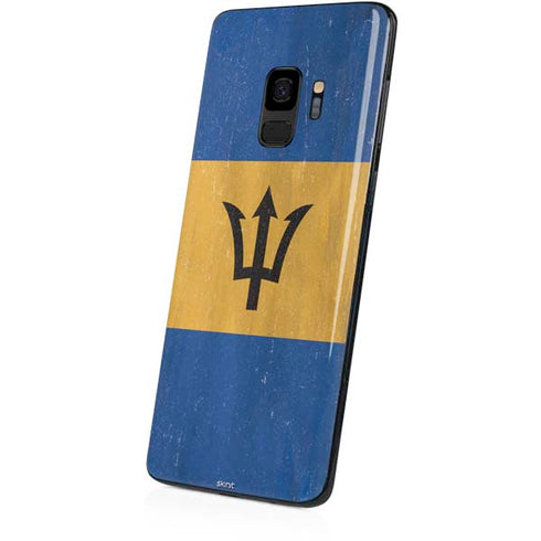 Barbados Flag Distressed Galaxy S9 Skin